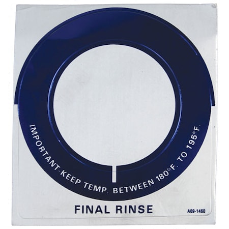 Stero Decal - Temp Gauge A69-1460